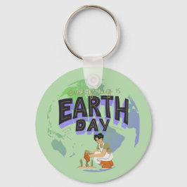 Llavero "Ama a tu madre: Día de la Tierra todos los días"