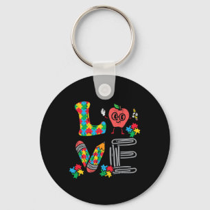 Llavero Ama al autismo Concienciación Profesor Sped Educac