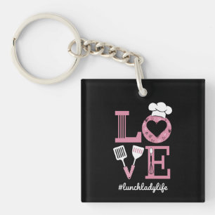 Llavero Ama la vida de la señora del almuerzo Regalos dive