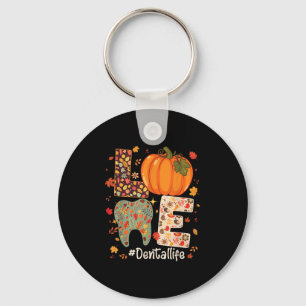 Llavero Ama la vida dental Calabaza diente dentista Otoño 