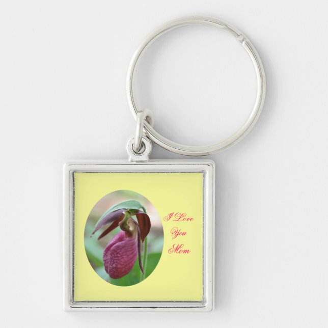 Llavero Ama Mamá Dama Flor Keychain (Frente)