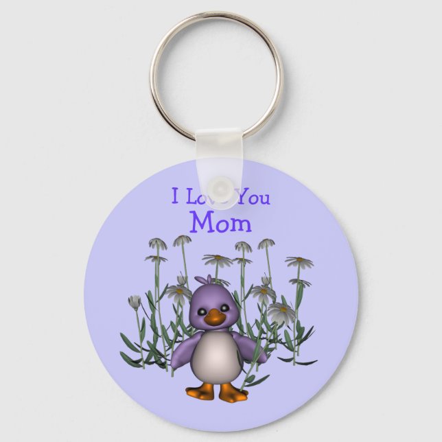 Llavero Ama Mamá, Whimsical Bird Flowchain (Anverso)