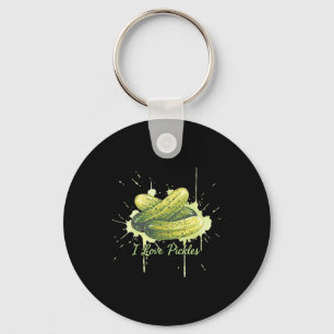 Llavero Ama Pickles Acuarela Dill Snack Arte Bbq Foodie