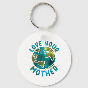 Llavero Ama tu conciencia ambiental del Día de la Madre Ti