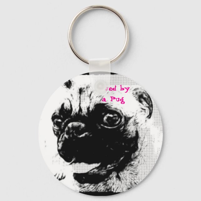 Llavero Amado por un Pug (Anverso)