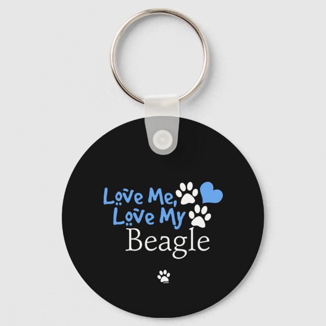 Llavero Amame, Ama Mi Beagle (Anverso)