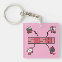 Llavero Amamos el Sushi - Amor Sushi - Obsesión ASL ILY