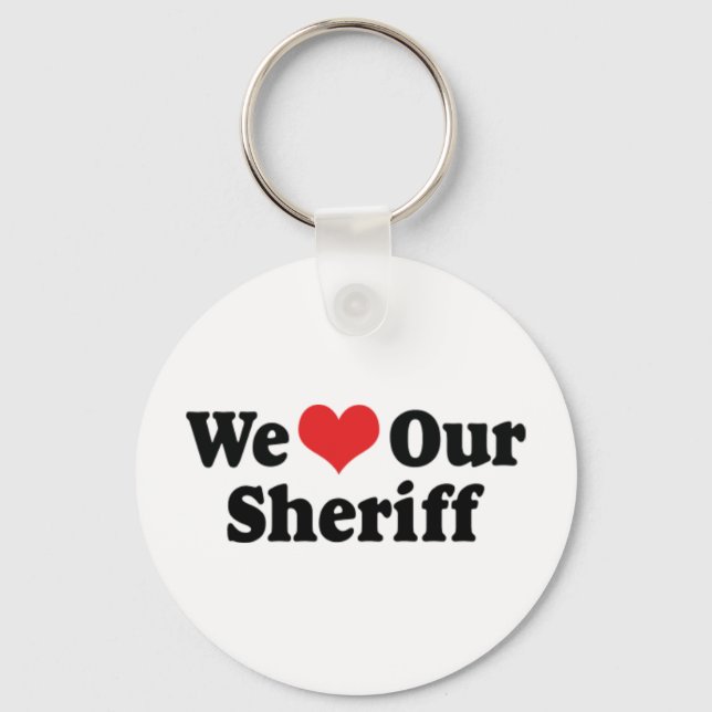Llavero Amamos Nuestra Keychain Sheriff (Anverso)