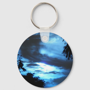 Llavero Amanecer azul en las nubes