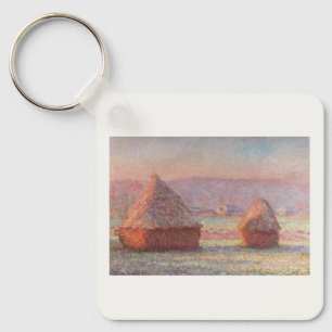 Llavero Amanecer de Escarcha Blanca de Claude Monet (Hayst