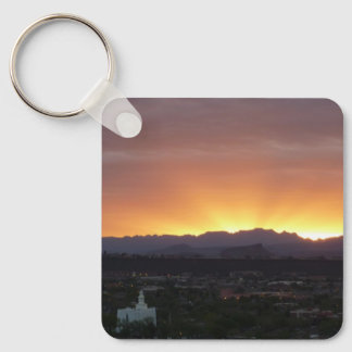Llavero Amanecer sobre el paisaje de St. George Utah