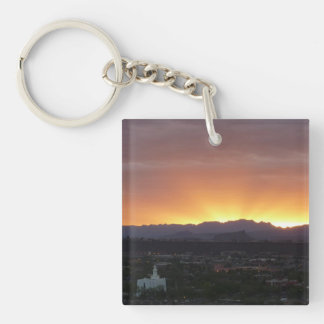 Llavero Amanecer sobre el paisaje de St. George Utah