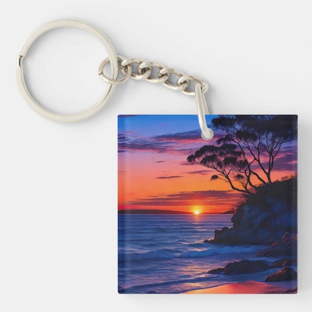 Llavero Amanecer tropical (Frente)