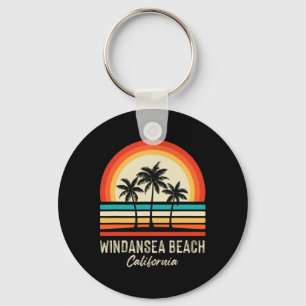 Llavero Amanecer Windansea Beach Palmeras California Veran