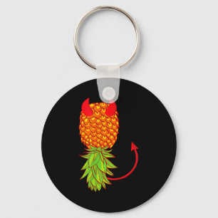 Llavero Amante de la fruta divertida piña colgante al revé