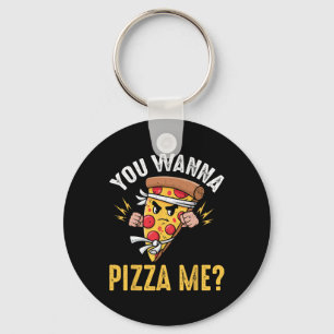 Llavero Amante de la Pizza - Quieres Pizza Ninja Karate Ka