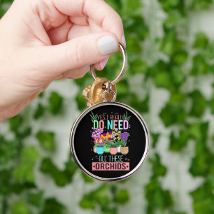 Llavero Amante de la planta de orquídea divertida