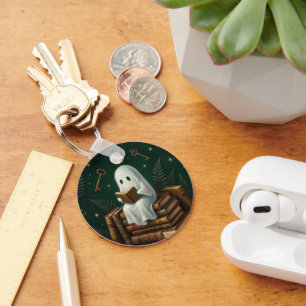 Llavero Amante de libros de academia oscura gótica fantasm