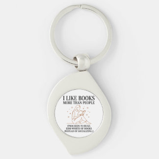Llavero Amante de Libros Divertido Me Gustan Más los Libro