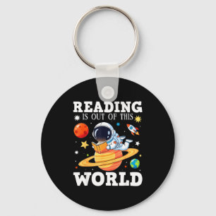 Llavero Amante de libros divertidos leer es fuera de este