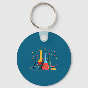 Llavero Amante de Luces de Navidad de Química Químico Cien