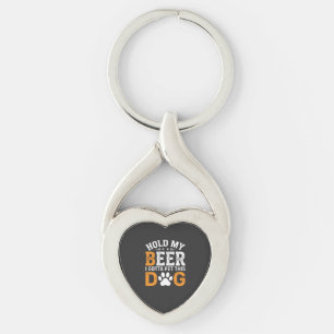 Llavero Amante de Perros Agárrame la Cerveza