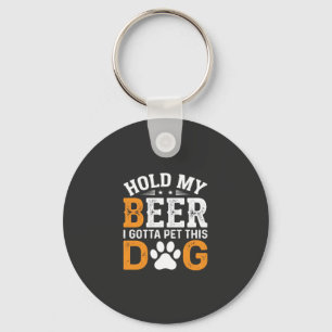 Llavero Amante de Perros Agárrame la Cerveza