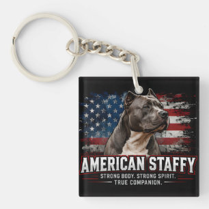 Llavero 🐾 Amante del American Staffordshire Terrier 🐾