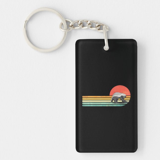 Llavero Amante del batidor salvaje de miel animal (Frente)