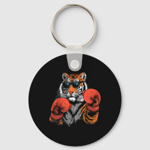 Llavero Amante del boxeo de tigre Guantes de boxeo Kickbox