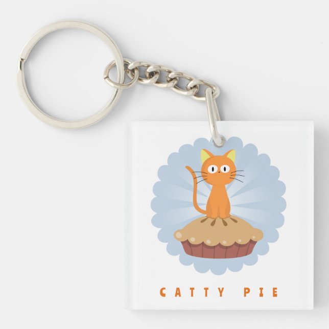 Llavero Amante del gato del gato del gato (Frente)