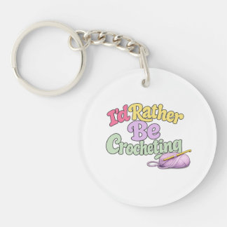 Llavero Amante del hilo de ganchillo