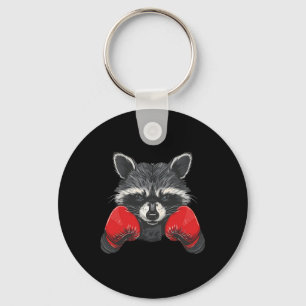 Llavero Amante del Mapache Boxeador Guantes de Boxeo Kickb