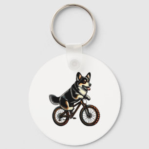 Llavero Amante del perro Corgi galés de Pembroke tricolor