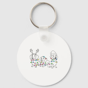 Llavero Amante del perro Dachshund Luz de Navidad Xmas Dox