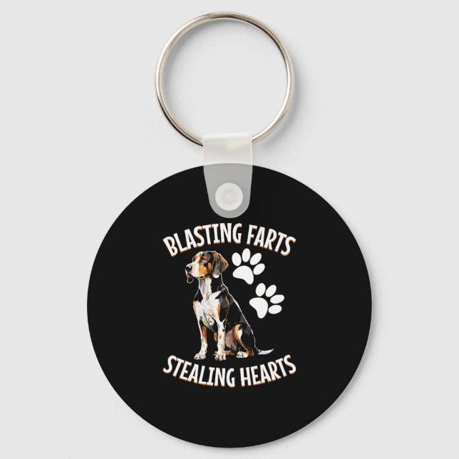 Llavero Amante del Treeing Walker Coonhound Dueño de Perro (Anverso)