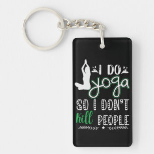 Llavero Amante del Yoga Hago Yoga
