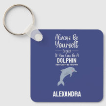 Amantes de delfines azules lindos, divertido anima