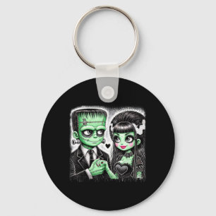 Llavero Amantes de Halloween Frankenstein Esqueleto para H