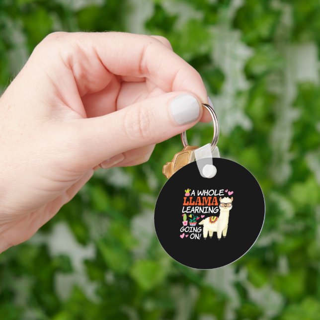 Llavero Amantes de la Alpaca estudiantiles de Llama (Mano)