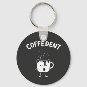 Llavero Amantes de la Copa Cafetería Coffedent Funny Kawai