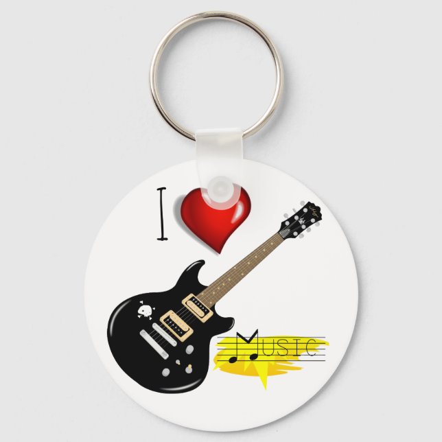 Llavero Amantes de la guitarra (Anverso)