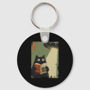 Llavero Amantes de libros de gatos japoneses vintage Ovni