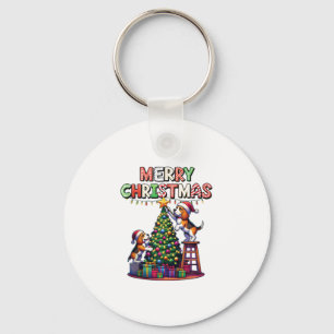 Llavero Amantes de los animales mascotas Xmas Perros Beagl