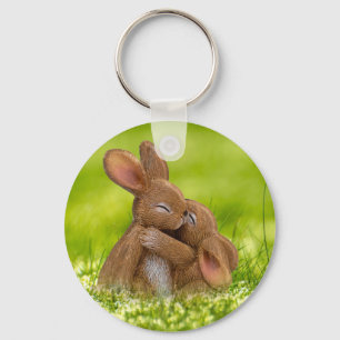 Llavero Amantes de los conejitos de Pascua