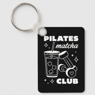 Llavero Amantes de Pilates y matcha latte helado