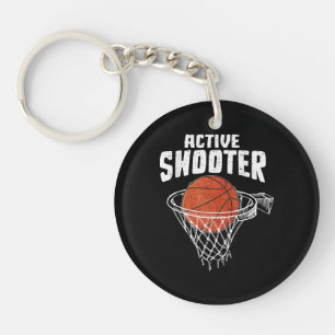 Llavero Amantes del Baloncesto con Tirador Activo Hombres