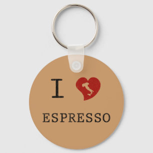 Llavero Amantes del Espresso Me Encanta El Espresso