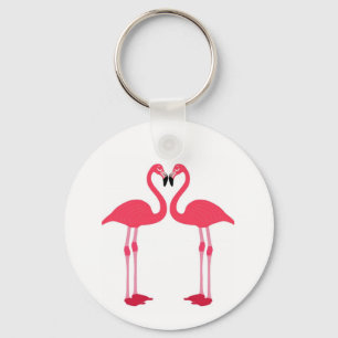 Llavero Amantes del Flamingo Rosa