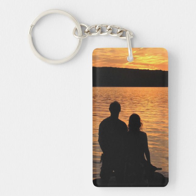 Llavero Amantes del lago Sunset (Frente)